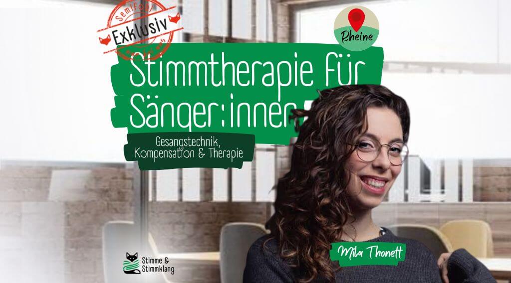Stimmtherapie für Sänger:innen – Gesangstechnik, Kompensation und Therapie