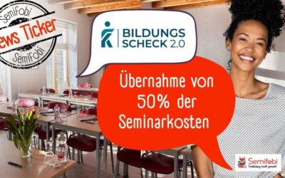 Der NRW Bildungsscheck 2.0 übernimmt 50% deines Seminartickets