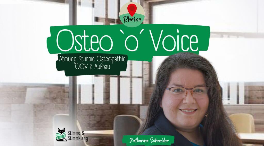 Osteo `o´ Voice Atmung, Stimme, Osteopathie OOV 2 Aufbau ehemals OOV4
